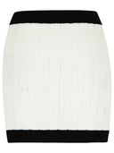Mini falda Balmain en Blanca Viscose Blend