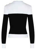 Balmain Black Viscose Blend Sweater
