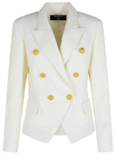 Balmain Balzer In White Virgin Wool