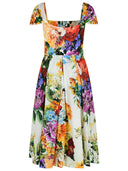 Dolce & Gabbana 'Fiorato' Multicolor Cotton Dress