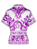 Dolce & Gabbana Majolica Print Silk Twill Shirt