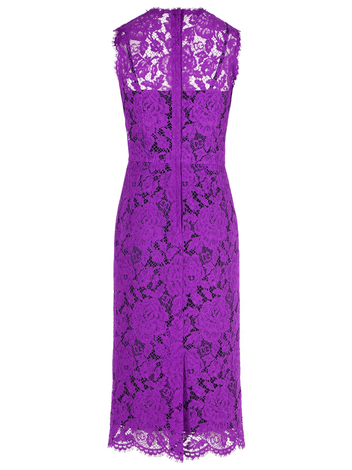 dolce and gabbana purple lace dress Dolce & Gabbana Cordonetto Lace Dress | Purple