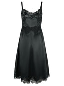 Dolce & Gabbana Black Cotton Blend Slip Dress
