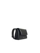 Jil Sander Small 'Messenger' Black Lear Bag