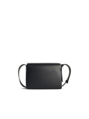 Jil Sander Small 'Messenger' Black Lear Bag