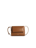 Jil Sander 'Messenger' Brown Lear Crossbody Bag