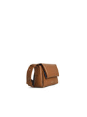 Jil Sander 'Messenger' Brown Lear Crossbody Bag
