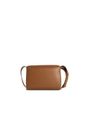 Jil Sander 'Messenger' Brown Lear Crossbody Bag