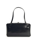 Jil Sander Small 'Goji Pillow' Black Lear Bag
