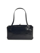 Jil Sander Small 'Goji Pillow' Black Lear Bag