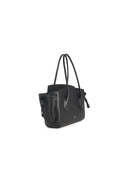Jil Sander Small 'Voyage' Black Lear Bag