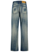 Mm6 Maison Margiela Light Blue Cotton Jeans
