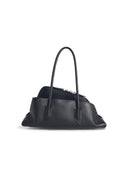 Attico 'La Passeggiata' Small Black Lear Bag