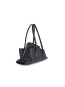 Attico 'La Passeggiata' Small Black Lear Bag