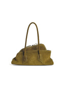 Attico Small 'La Passeggiata' Khaki Lear Bag