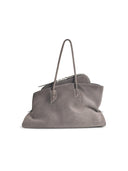 Attico 'la passeggiata' mittlerer Tasche in dunkelgrauem Lear