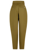Attico Green Virgin Wool Trousers