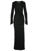 Abito viscosa nero Attico