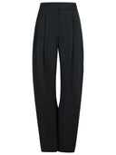 Attico 'Gary' Long Black Virgin Wool Pants