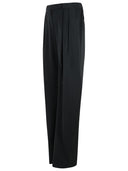 Attico 'Gary' Long Black Virgin Wool Pants