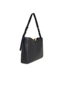 Furla Large 'Sfera Soft' Black Lear Bag