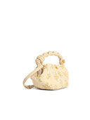 Ganni mini 'bou' tas in ivoren tela