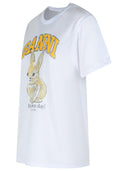 Ganni wit katoenen t -shirt