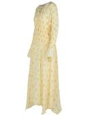 Robe de viscose Ganni Ivory