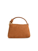 Jw Anderson Small 'Corner' Caramel Suede Bag