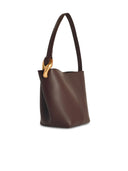 Jw Anderson 'Corner' Small Brown Lear Bucket Bag