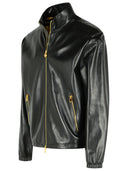 Versace Black Lear Jacket