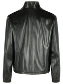 Versace Black Lear Jacket