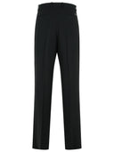 Versace Black Virgin Wool Blend Patalone