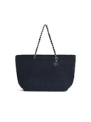 Tory Burch 'Shopping Ella' Black Fabric Bag
