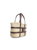 Tory Burch Small 'Ella' Shopping Bag In Straw Classic Lear Color