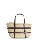 Tory Burch Small 'Ella' Shopping Bag In Straw Classic Lear Color