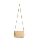 Tory Burch 'Fleming' Mini Crossbody Bag In Cream Lear