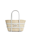 Tory Burch Small 'Ella' boodschappentas in witte mandstro
