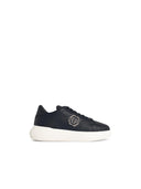 Philipp Plein 'Lo Top' Black Lear Sneakers