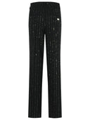 Philipp Plein 'Lady Fit' Pantalones de lentejuelas en Black Wool Blend
