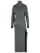 Lanvin Gray Wool Blend -jurk