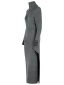 Lanvin Gray Wool Blend -jurk