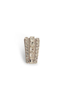 Self Portrait Crystal' Silver Brass Earrings