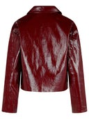 Self Portrait Burgundy Lear Jacket