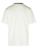 Burberry „Ryan w Cotone Bianca Con Finitute„ Check ”Thirt