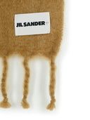 Jil Sander米色Mohair混合围巾