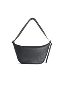 Jil Sander 'Knot' Black Lear Bag