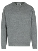 Sweter mieszanki wełny Jil Sander Grey Virgin Wool