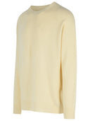 Jil Sander Ivory Virgin Wool Blend Sweter