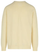 Jil Sander Ivory Virgin Wool Blend Sweter